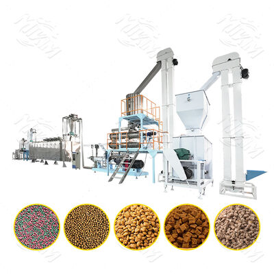 CE certified Electric Fish Feed Extruder Machine Single Screw Fish Feed Fxiruder Machine for Fish and Pet Feed Pellets for sale