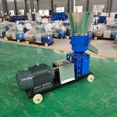 CE Flat Die Pelletizer Mesin Granulator Pakan Kecil PTO Driven Pellet Mill 12mm