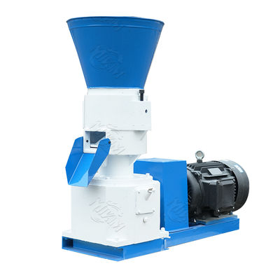 CE Flat Die Pelletizer Mesin Granulator Pakan Kecil PTO Driven Pellet Mill 12mm