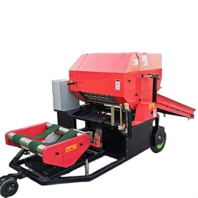100balers / H Rice Straw Silage Packing Machine Bentuk Persegi Panjang