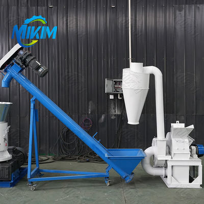 Lini produksi pelet bahan bakar biomassa