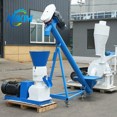 Mesin pelet kayu biomass flat die wood chips pelet pers