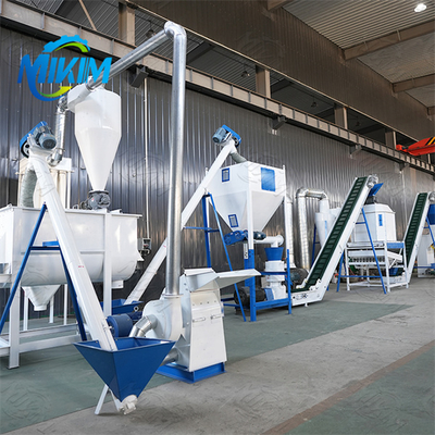 Efisiensi tinggi, tingkat kegagalan rendah, jalur produksi pelet pakan sepenuhnya otomatis untuk peternakan unggas