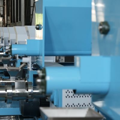 Kontrol Otomatis 380V Unggas Mesin Makanan Ikan Terapung Mesin Granulator Pakan Kecil