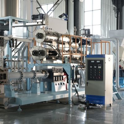 Twin Screw Food Full Automatic Shrimp Fish Feed Pellet Processing Machine Mesin Pengolahan Makanan Perikanan Extruder Mesin Makanan Ikan Terapung