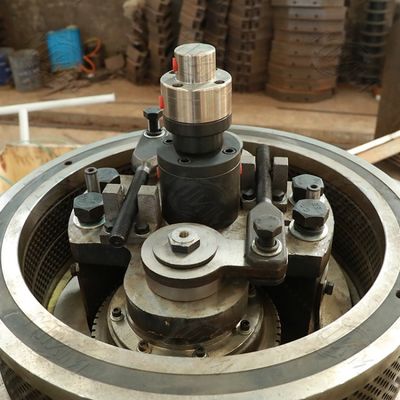 Mesin Pelet Kayu Kayu Eucalyptus Bahan Bakar Cincin Vertikal Die 3t / H