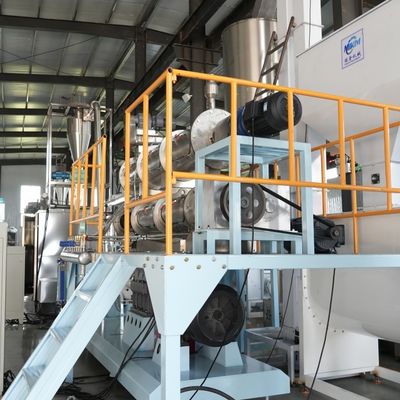 76.5ft 62KW Lini Produksi Makanan Anjing Extruder Twin Screw
