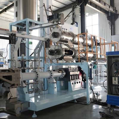 120kg / H 22KW Lini Produksi Makanan Hewan Peliharaan Kering Dog Treat Extruder 3mm