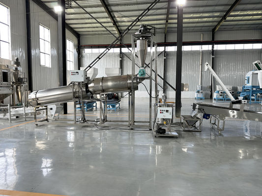 1-2T/H Kapasitas Besar Mengambang/Menenggelam Jenis basah sekrup tunggal ekstruder pelet pakan ikan Jalur produksi Karp Udang Makanan Hewan Motor PLC Pump Gear