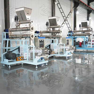 Twin screw floating fish feed pellet extruder machine Wet Type Pellet Floating Feed Steam Home Use Plant Manufacturer Core Pump Gear Bearing