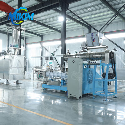 Mesin Pengolah Makanan Hewan Peliharaan Terlaris Tipe Basah Ekstruder Pakan Anjing Ulir Ganda Tunggal