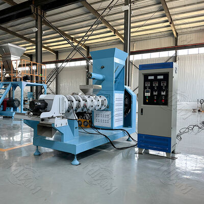 Grosir Harga Murah Rumah Tangga 5.5kw Single Screw Feed Ikan Pellet Processing Maker Mesin Jenis kering mesin pellet makanan anjing untuk dijual