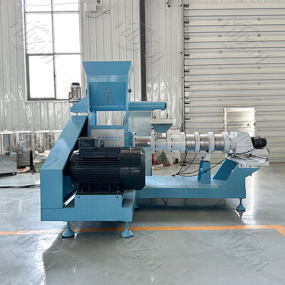 Stainless Steel Fish Feed Pellet Machine with 100-2000 kg/h Capacity and Automatic Feeding for Pet Food Extruder