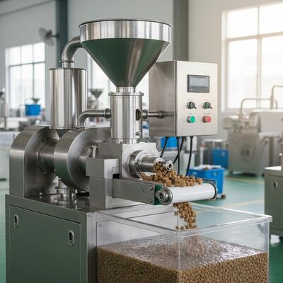 Mesin Pellet Makanan Ikan Otomatis Baja Berkualitas 100-2000 kg/jam untuk Makanan Terapung dan Tenggelam
