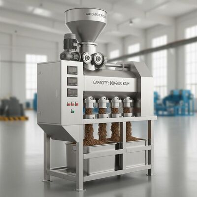 Mesin pellet pakan ikan baja tahan karat dengan kapasitas 100-2000 kg/jam dan pemakanan otomatis