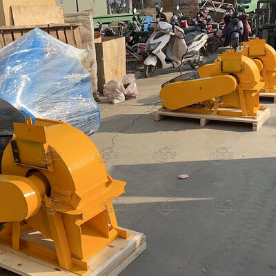 Mesin Penghancur Kayu Serbuk Gergaji Diesel Industri Desain Terbaru Kualitas Unggul