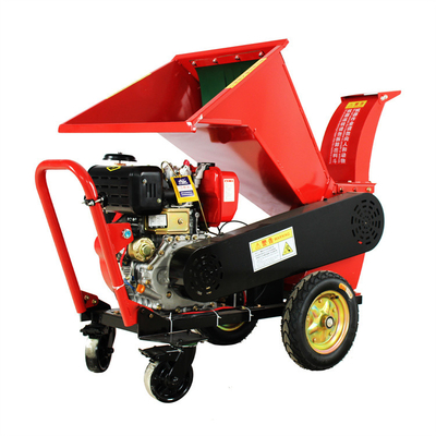 900KG / H PTO Didorong Chipper Shredder Log Penghancur Sampah Taman Kayu 7.4kw