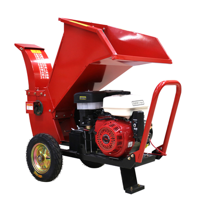 900KG / H PTO Didorong Chipper Shredder Log Penghancur Sampah Taman Kayu 7.4kw