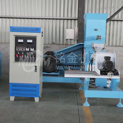 400kg / H ODM Lini Produksi Mesin Pelet Pakan Ikan Terapung 90mm Sekrup Tunggal