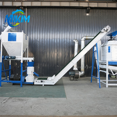 Lini produksi pellet pakan hemat energi peralatan otomatis penuh, cocok untuk peternakan unggas dari berbagai ukuran, sangat otomatis.