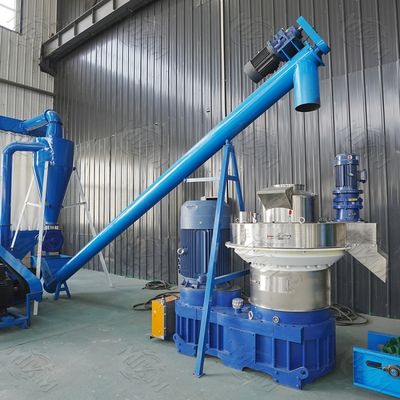 Kualitas Mesin Pabrik Pelet Kayu Serbuk Gergaji Tanaman Jerami Bagasse Biomassa 12mm pabrik