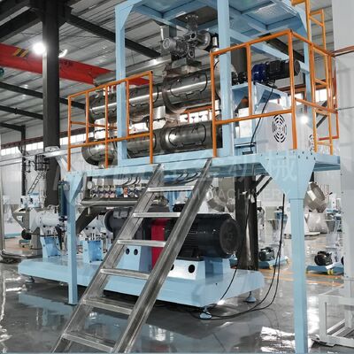 Kualitas 1.2-1.5 T/H Ekstruder Pakan Ikan Mengambang Baut Ganda pabrik