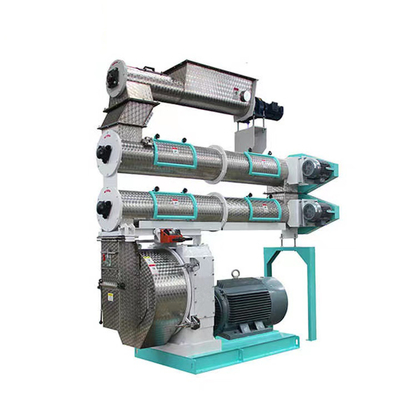 500KG / H Mesin Pembuat Pelet Otomatis Kontrol PLC Pabrik Pelet Pakan