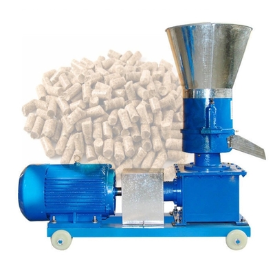 Mesin Pelet Kayu Serbuk Gergaji 4kw Logam Paduan 120kg / H Mesin Pembuat Pelet Jerami