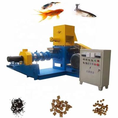 330kg Mesin Pakan Ikan Mini Extruder Makanan Ikan Otomatis 6mm 4mm